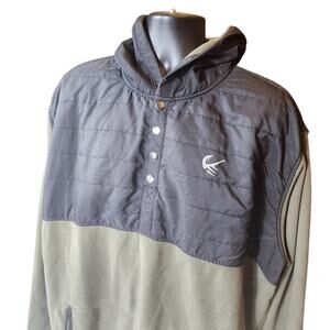 Legendary Anglers Pullover Hoodie Mens 3XL Green Fleece Gorpcore Hiking Outdoors